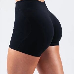 Black Women's High-Waisted Shorts